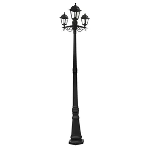 Винтажный пластиковый материал PH4103, уличный столбик-фонарь villar park, высота 2 м, Три головки, уличный фонарь, столбик лампы