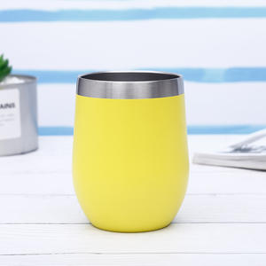 Vaso Térmico de 12oz con Forma de Huevo, Doble Pared, Aislamiento al Vacío, Botella de Agua Deportiva de Acero Inoxidable con Tapa, Tazas Minimalistas de 12oz - Product Image 4