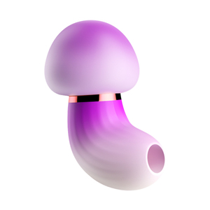 Masturbateur féminin multifonctionnel mini avec vibromasseur, design champignons colorés, fonctions de vibration et de massage par aspiration - Product Image 3