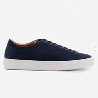 Chaussures décontractées pour hommes en daim plat personnalisées, style classique, vente en gros