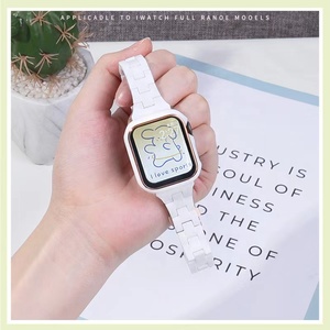 <span class=keywords><strong>Correa</strong></span> de reloj de resina de lujo para mujer de Color puro sólido de moda caliente <span class=keywords><strong>correa</strong></span> de reloj inteligente de acrílico de plástico para <span class=keywords><strong>Apple</strong></span> <span class=keywords><strong>Watch</strong></span> - Product Image 2