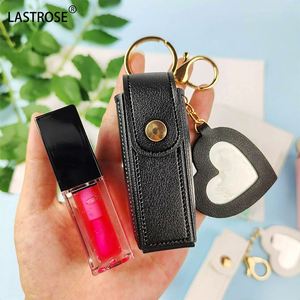 กระเป๋าใส่ลิปสติกหนัง PU ขายดี พร้อมกระจกขนาดเล็ก พวงกุญแจ สำหรับใส่ลิปออยล์ พกพาสะดวกทุกวัน - Product Image 5