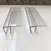 Bande d'étanchéité en forme de F en plastique PVC à ailettes souples de vente chaude pour le verre de douche