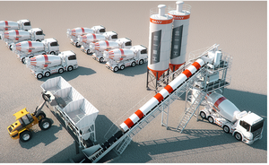 Planta Mezcladora de Concreto Modelo HZS90X8 de 90m³/h con Sistema de Calefacción para Clima Frío - Product Image 3