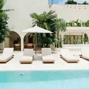 En gros Mobilier de piscine extérieur : Lit de repos en aluminium, Chaise longue en corde, Lit de salon de patio, Transats et Lits de soleil modernes pour projets - Product Image 6