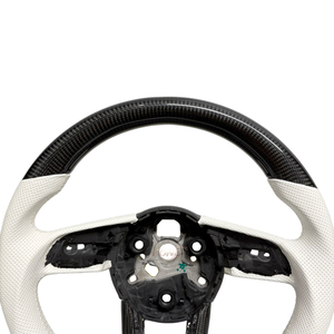 Volant personnalisé pour <span class=keywords><strong>Audi</strong></span> A4 B9 A4L RS4 A5 S5 S6 F5 SQ5 FY A3 S3 Q7 Q8 4M A8 D5 TT 8S A6 <span class=keywords><strong>A7</strong></span> C8 Volant en fibre de carbone - Product Image 3