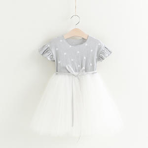 Shopping en ligne en Inde Robe tutu d'été à pois pour bébés filles - Product Image 3