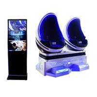 Chaise oeuf Double siège 9D Egg Cinema vr simulateur réalité virtuelle vr Egg jeux vr parc d'attractions