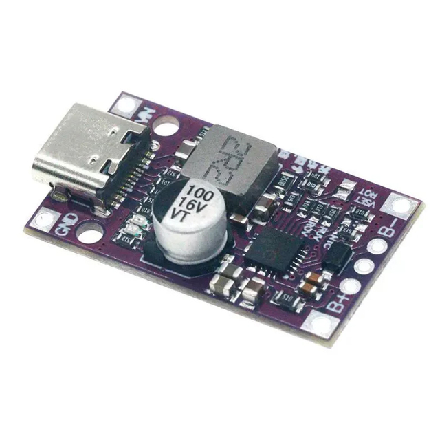 2S 3S 3.7V Type-C USB Lithium Battery Charging Module Support Fast Charge Boost Converter Step-Up Charger Protection Board