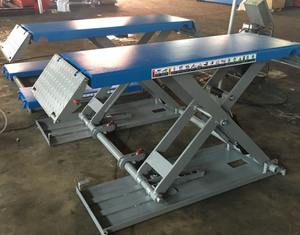 Elevador <span class=keywords><strong>de</strong></span> Tijera Hidráulico Eléctrico <span class=keywords><strong>de</strong></span> Dos Postes y Doble Cilindro con Certificación CE, 3500 kg, para Uso en Talleres Automotrices - Product Image 4