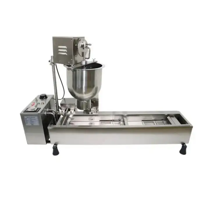 Máquina automática Mini Donut Donut Maker Fritadeira Donut Comercial Fazendo Máquinas para Venda OEM Steel Stainless Power Food Video