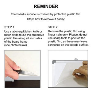 Custom Student Dry Erase <strong>Whiteboard</strong> <strong>Wall</strong> Mounted Acrylic with Aluminum Frame Magnet Plastic Steel Materials Excellent Price Sale - Product Image 3