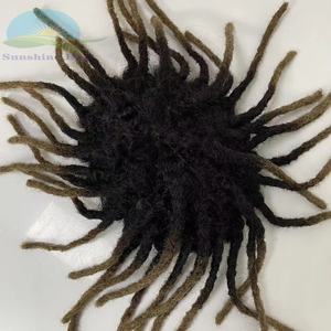 Yonna — système de cheveux dreadlocks pour hommes, chaussures afro crépues bouclées, complètes, faites à la main, ombrées 1b/27, 100% - Product Image 4