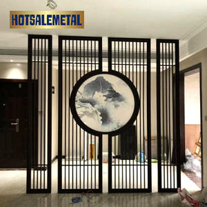 Divisor de Habitaciones Retráctil de Acero Inoxidable Cortado con Láser de 7 pies, Insonorizado, Estilo Art Deco, Fácil Instalación para Vestíbulo - Product Image 3