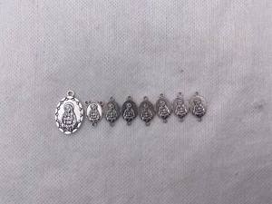 Cổ bạc mạ Kẽm hợp kim Công Giáo bảy Nỗi Buồn huy chương cho công giáo kinh Mân Côi phần DIY kinh Mân Côi làm - Product Image 3