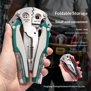 Key Plate Multi-function <b>Wire</b> Stripping Pliers Electricians Measuring Pen Insulated <b>Wire</b> Winding Manual Metal Industrial Grade - Product Image 2