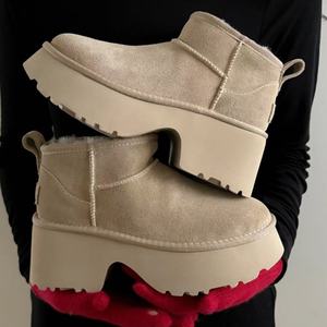High Quality 2026 Wool <b>Snow</b> <b>Boots</b> Designer Original Men and Women Walking Style Cotton Lined UGGs with Thick Soles Shoes - Product Image 5