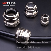 Connecteur de câblage étanche en laiton nickelé WZCHDA-HM20 M20x1.5 pour l'eau, fourni directement par l'usine