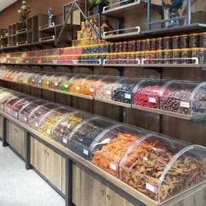 Rd Supermarket Shelves 4 Layer Solid Heavy Duty Bulk Snack Display Case For Dry Goods And Grains - Product Image 2
