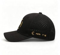 Casquette de baseball en polyester imperméable personnalisée avec broderie 3D et impression, vente en gros, casquettes de baseball à 6 panneaux avec logo patch pour hommes