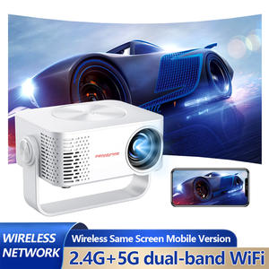 <span class=keywords><strong>Proyector</strong></span> 4K de gran oferta de arte para el exterior, 500 lúmenes, Wifi, 6 teléfonos móviles, conexión inalámbrica, <span class=keywords><strong>proyector</strong></span> giratorio de 180 ° silencioso para interiores, 4K - Product Image 4