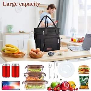Muestra Gratuita de Bolsa de Picnic Grande de Neopreno, Refrigerador Portátil para Exteriores con Asa Extensible, Caja Aislada para Automóvil al por Mayor - Product Image 4