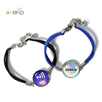 Bracelet de mode conçu sur mesure avec carte époxy à puce NFC Bracelet intelligent NFC pour le contrôle d'accès
