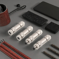 Connecteur M8 en laiton pour câble automobile, 3 broches mâle, 4 trous femelle, étanche IP67, à souder, bornes en laiton