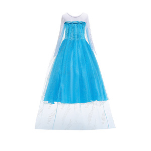 Vestido de Princesa Elsa Congelada OEM/ODM con Capa, Falda de Manga Larga, Actuación en Escenario, Fiesta de Halloween, Vestido de Fiesta - Product Image 3