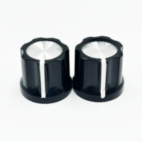 HIVE Plum Blossom Aluminium Sheet Black White Lines Plastic Knob Guitar Volume Knob Electric Guitar Potentiometer Knob Cap