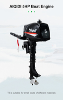 AIQIDI 5HP Moteur Fuera De Borda T5 Propulsion Marina De Dos Tiempos