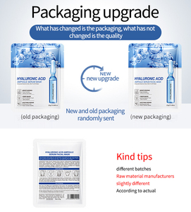 Maschera in Tessuto Idratante con Acido Ialuronico e Vitamina C Formato da Viaggio per Pelle Grassa e Mista Schiarisce le Macchie per la Cura del Viso - Product Image 5