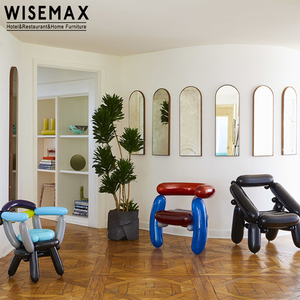 WISEMAX FURNITURE Meubles design INS <span class=keywords><strong>Chaise</strong></span> <span class=keywords><strong>Ballon</strong></span> Table basse colorée en fibre de verre <span class=keywords><strong>Chaise</strong></span> d'appoint Décoration d'intérieur moderne Œuvre d'art - Product Image 2