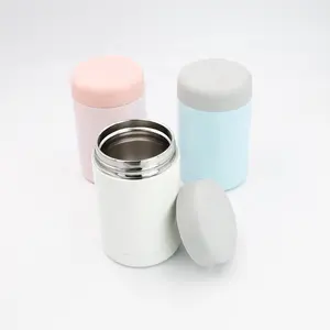 300毫升定制食品级热水瓶容器不锈钢汤罐双壁热真空隔热汤瓶