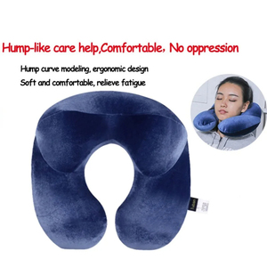 Almohada de Viaje en Forma de U para Avión, Almohada Inflable para el Cuello, Accesorios de Viaje, 4 Colores, Almohadas Cómodas para Dormir, Textiles para el Hogar - Product Image 2
