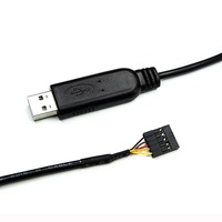 5 broches Dupont 2.0 mâle TTL RS232 câble de convertisseur série 3A charge rapide veste en PVC 12 mois de garantie utilisation de l'ordinateur Micro-USB