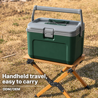 Coffre de rangement alimentaire PP PU 16QT avec loquet sécurisé et poignée de transport pour pique-nique familial, camping, personnalisation de la marque