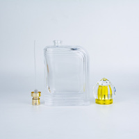 Flacon de parfum en verre carré de luxe 100 ml avec pulvérisateur à pompe, diffuseur à bâtonnets, sérigraphie, design moderne, options personnalisables