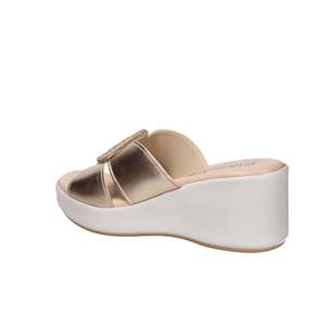 Ciabatte con Zeppa Morbide da Donna Cinzia Ts61312, Sandali con Plateau Color Rame Metallizzato - Product Image 2