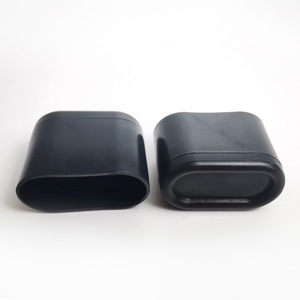 Protège-pieds ovales 20x40mm en PE antidérapants noirs pour protection de meubles, style moderne et simple - Product Image 2