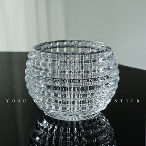 <span class=keywords><strong>Petit</strong></span> bougeoir en cristal brillant de style européen, salon, décoration de bureau, vase à boules, ornements d'aromathérapie, Chine - Product Image 6