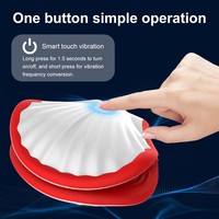 Dongguan Muschelförmiger Trainer USB-Aufladbar IPX7 Wasserdicht 10-Frequenz Kompressions-Vibration Saugnapf Berührungsempfindlich