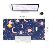 Tapis de souris ergonomique en cuir PU à motif dessin animé unilatéral, en cuir de chamois, confortable pour le bureau et la maison, avec logo personnalisé