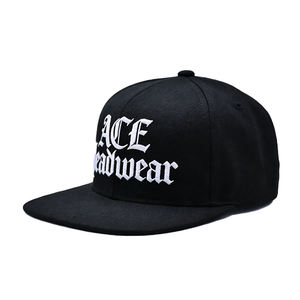 Premium Chenille Embroidery Snapback <b>Cap</b> Black <b>Flat</b> Brim <b>Hat</b> Embroidered Snapback <b>Hat</b> Custom Snapback <b>Cap</b> - Product Image 6