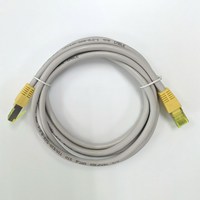 Kabel Patch Cord Cat6 STP Konduktor Tembaga CCA Kabel Jaringan PVC Kuning LSZH PE Jacket RJ45 8P8C Model FX-CT11-C6-STP-2M