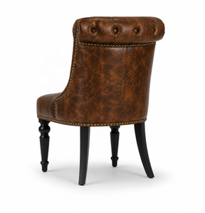 Sillón Chesterfield Hecho a Mano para Sala de Estar, Cuero Genuino de Búfalo, Estructura de Madera Maciza, Colores Personalizados, Estilo Vintage de Lujo - Product Image 4