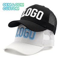Casquette de camionneur Ujoy personnalisée avec logo brodé, 6 panneaux, protection solaire, unisexe, style vintage, dos en maille respirant et réglable