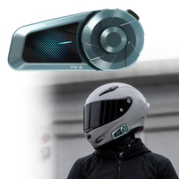 Intercom pour casque de moto FODSPORTS FX-S Bluetooth 5.4 1000M 2 utilisateurs HIFI Bass avec suppression du bruit