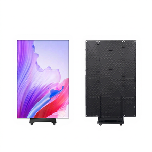 จอแสดงผล LED แบบพับสามตอน P1.5 P1.86 P2.5 แบบพกพา พร้อมล้อ สำหรับโฆษณาดิจิทัล - Product Image 1