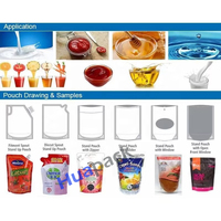 Machine de remplissage et de conditionnement automatique pour liquides, jus, sauces, pâtes, sachets Doypack et sachets à bec verseur de formes spéciales